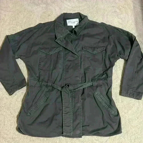 Athleta x Derek Lam Greenwich Utility Jacket size Medium army green - Picture 2 of 10